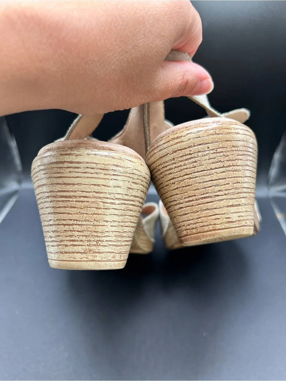 Dansko Marlowe Beige‎ Slingback Sandals Comfortable Low Heel Size 39
